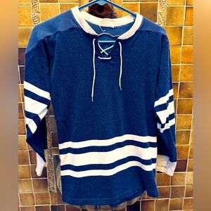 Vintage WinnWell boy's XL, men's XS hockey jersey style top 16" armpit to armpit